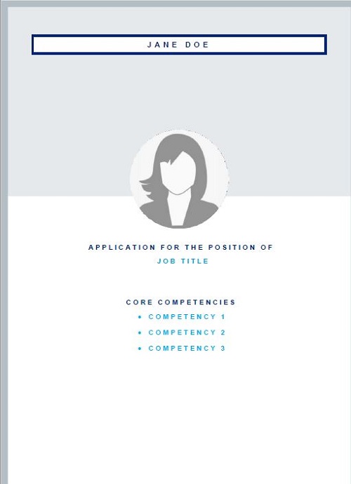 Download now free of charge our cv template in a business design
