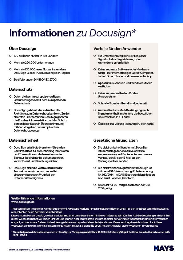 DocuSign Factsheet