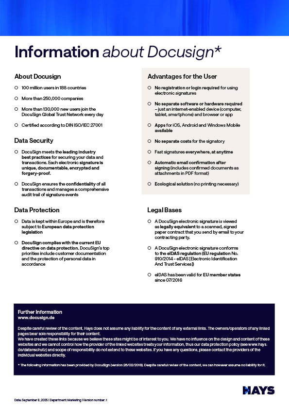 Information about DocuSign