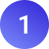 Icon - Number 1 on circle in purple